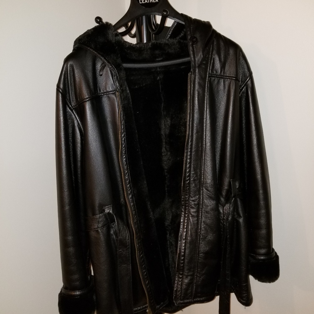 Wilson's genuine leather coat.